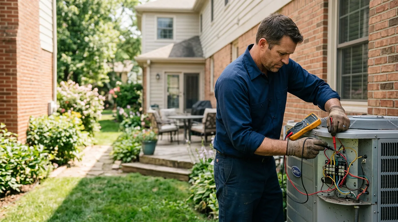 HVAC technician working near Waldorf, MN